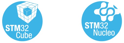 STM32 Cube, STM32 NUCLEO logos