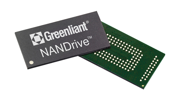Greenliant SATA NANDrive BGA SSDs - front and back side of the SSD