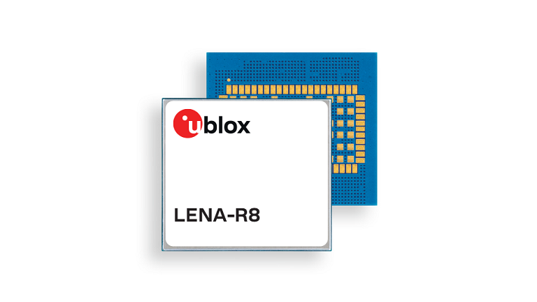 u-blox LENA-R8 series - front and back side