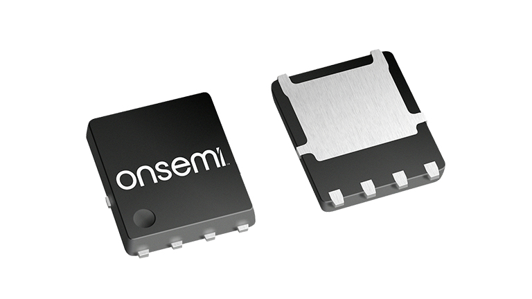 Front and back side of the onsemi T10 MOSFET Series