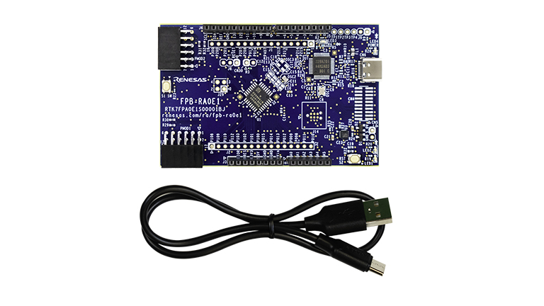 Renesas RA0E1 Board with cable