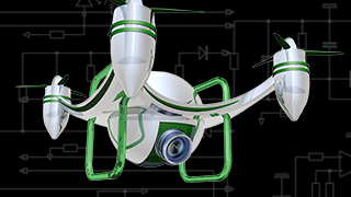 illustration of drone